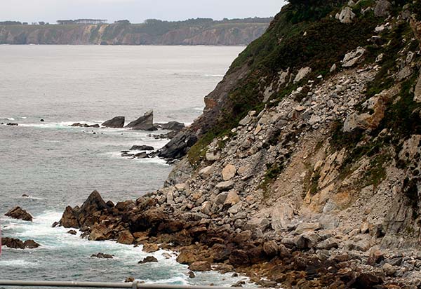 Acantilados de la zona occidental de Asturias